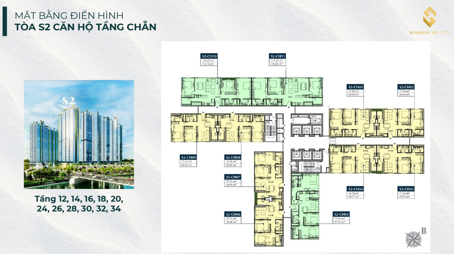 mat bang dien hinh toa s2 sunshine sky city 01