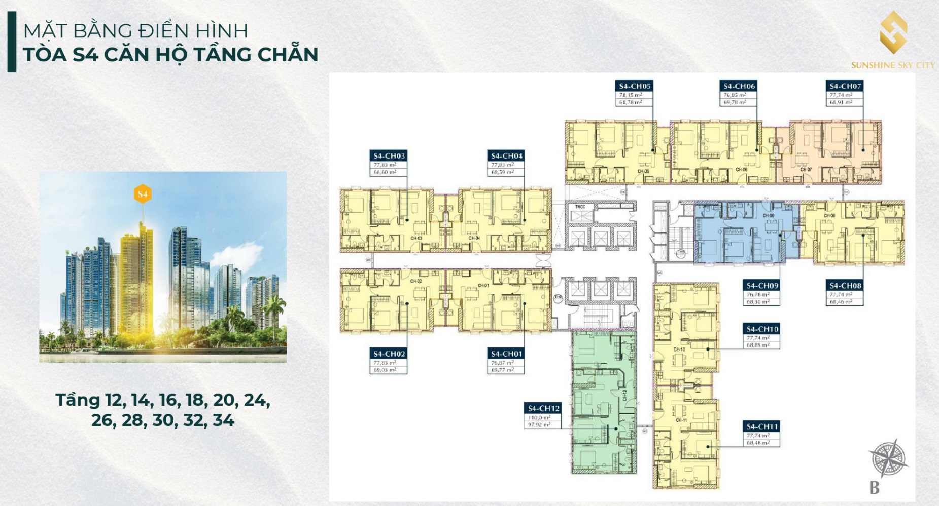 mat bang dien hinh toa s4 sunshine sky city 01