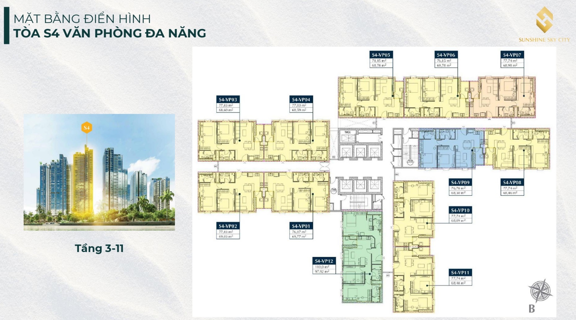 mat bang dien hinh toa s4 sunshine sky city